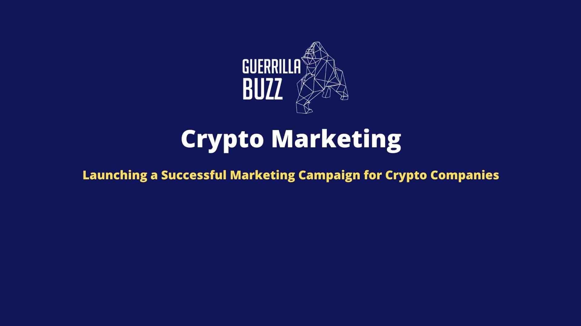 Launching a Successful Crypto Marketing Campaign for Crypto Companies