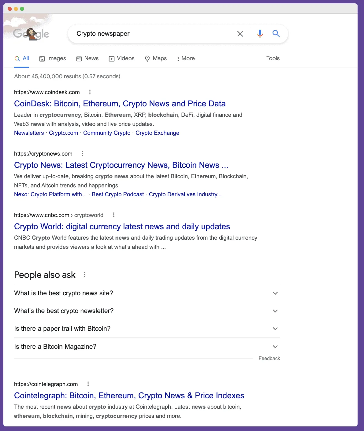 Crypto Newspaper for PR and SEO