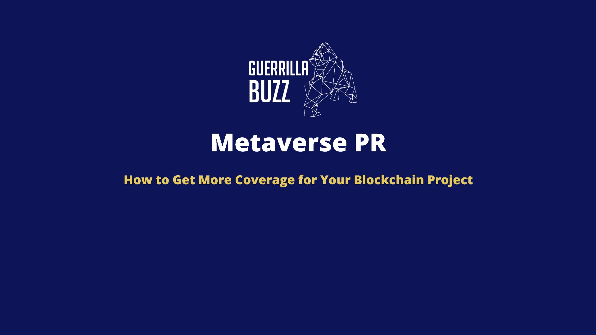 Metaverse PR: How to Get More Coverage for Your Blockchain Project