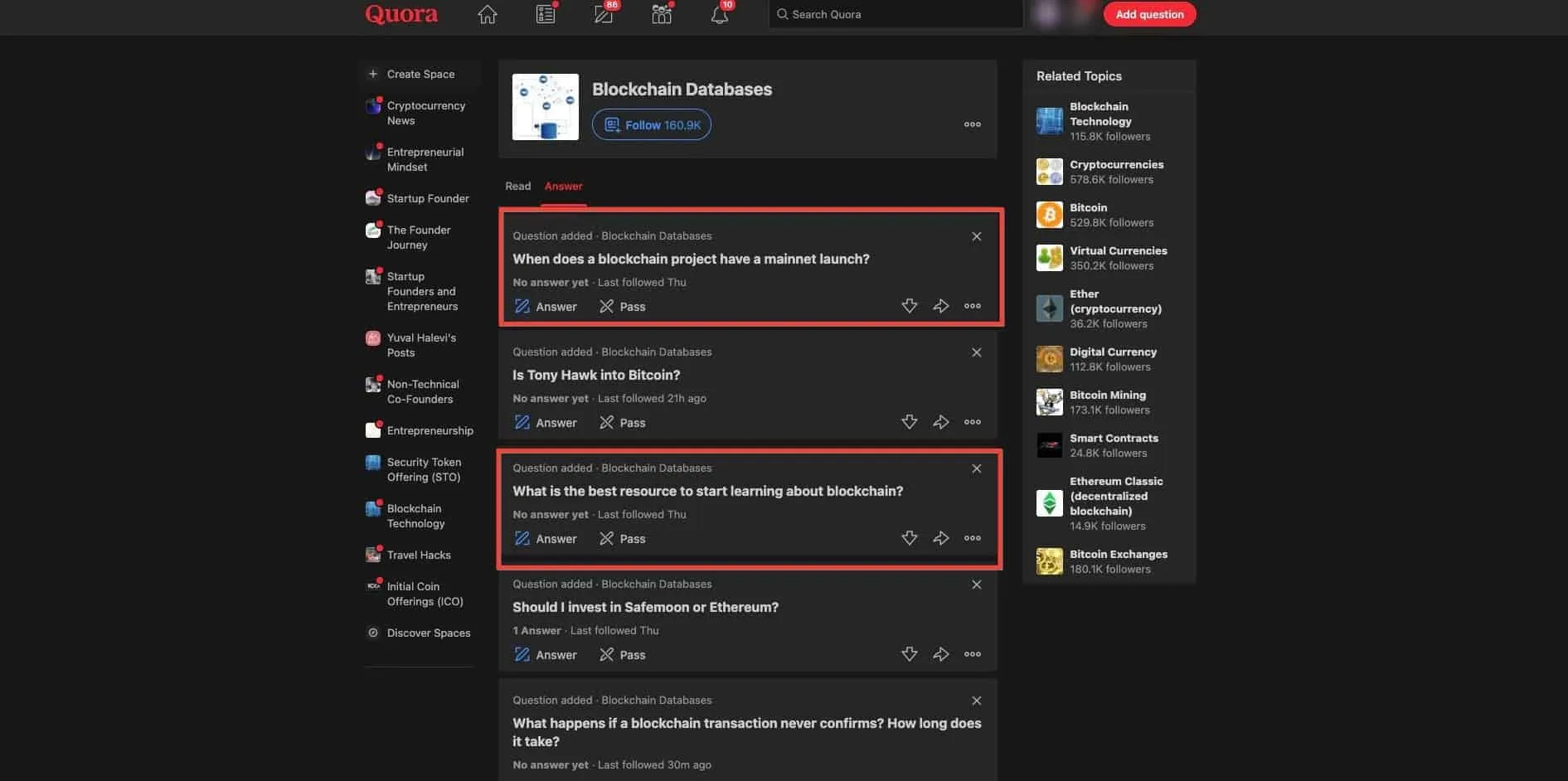 Quora Example For Questions to Answer about IDO Marketing