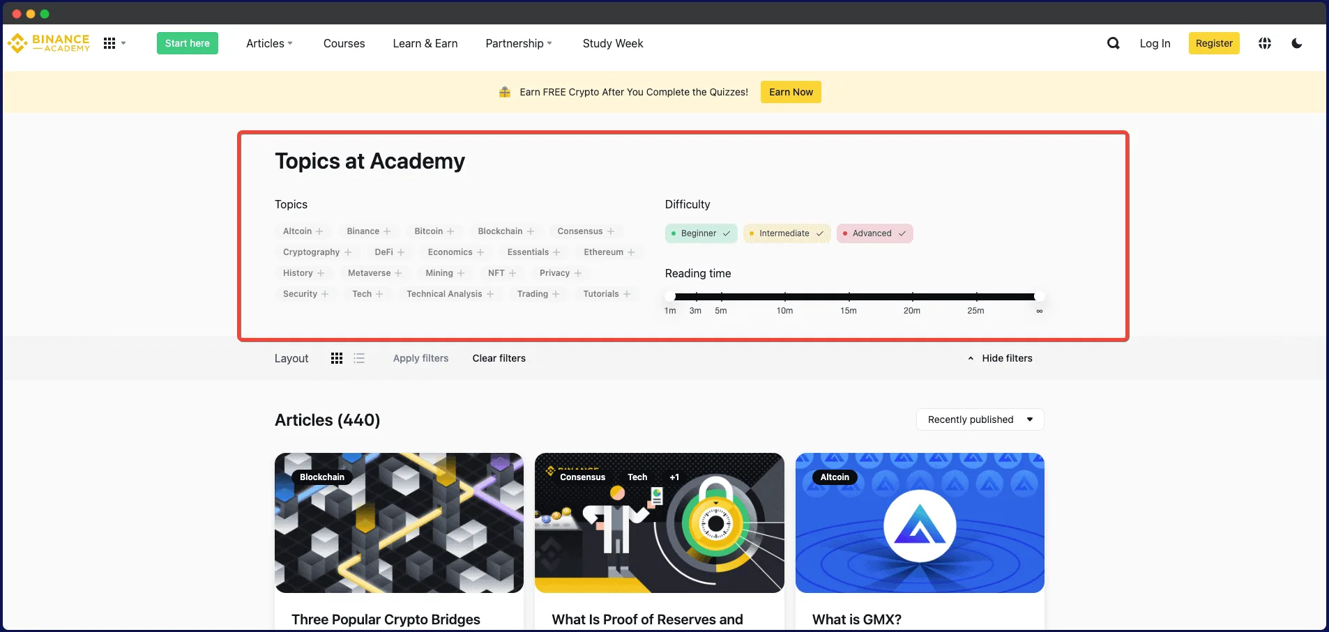Binance academy smart category