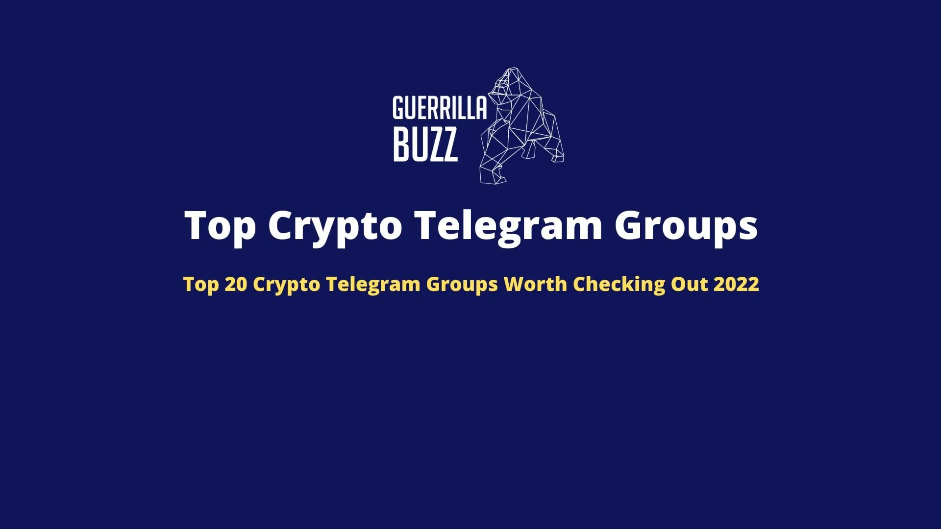 Top 20 Crypto Telegram Groups 2022 Worth Checking Out