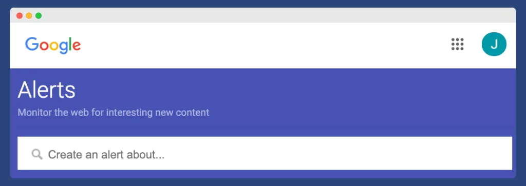 Google Alerts for tracking crypto off-page SEo
