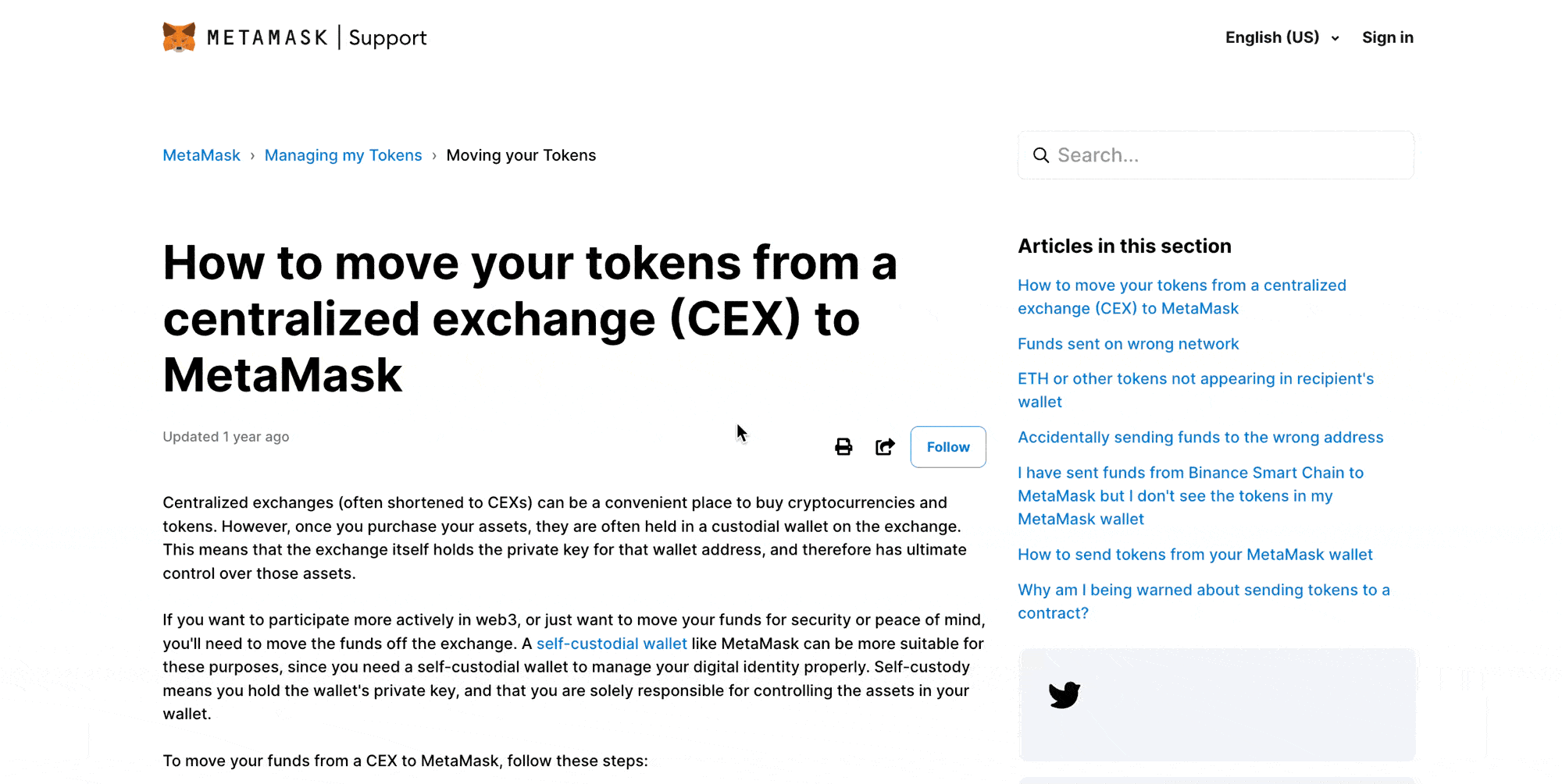 MetaMask Docs Section video