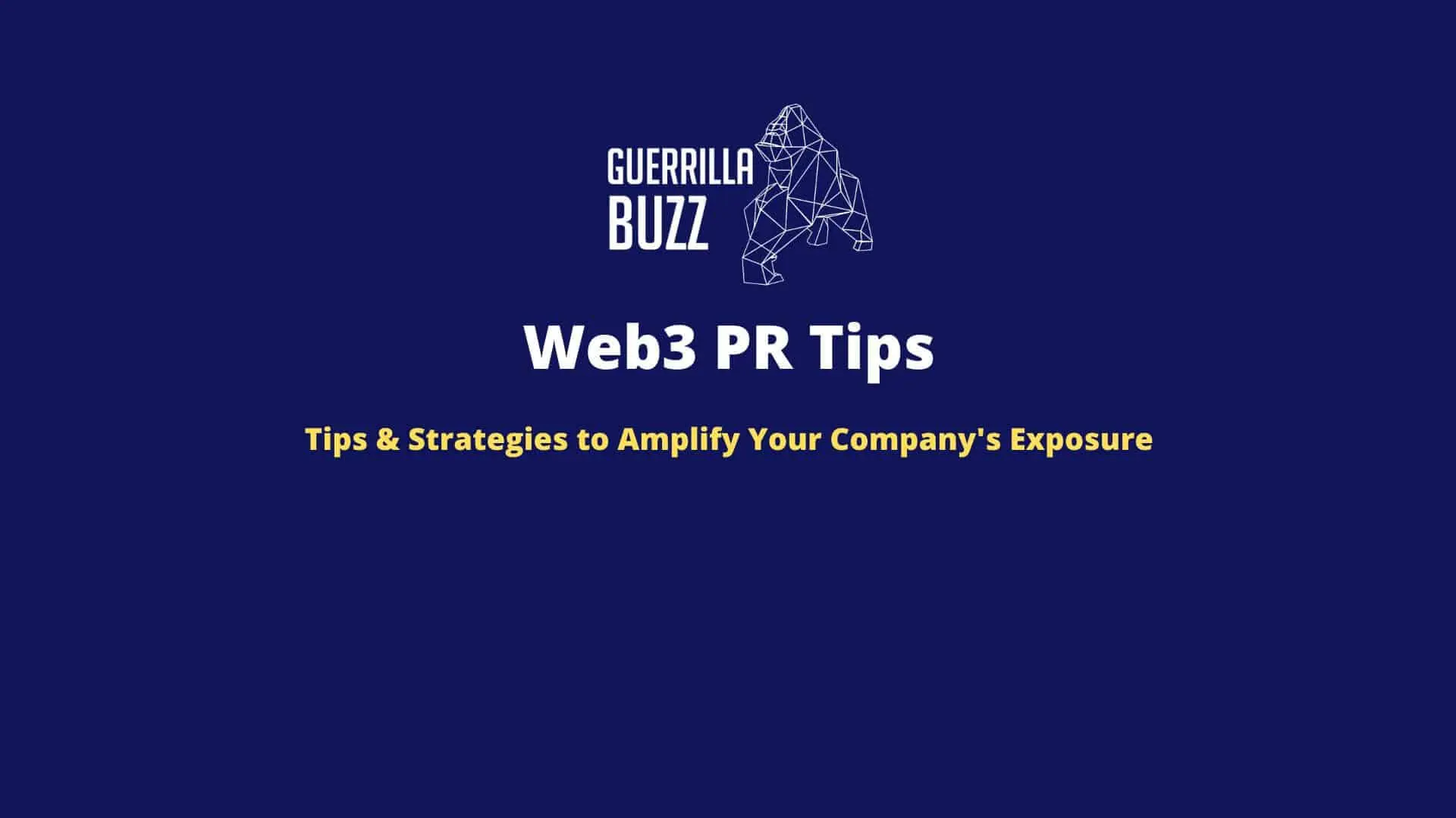 Web3 PR Tips: Amplify Visibility and Trust in the Crypto Sphere
